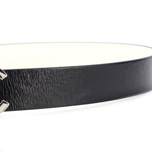 Chanel CC Reversible Belt Leather Wide 90 Black - Picture 6 of 6